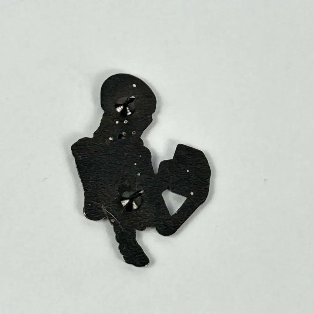 Retro Skeleton Gamer Enamel Lapel Pin